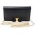 Salvatore Ferragamo Mini borsa a tracolla WOC Bow Genie in Saffiano nero