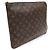 Louis Vuitton Clutch Etui Voyage MM in tela Monogram Nero - vista 3