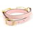 Hermès Rose Sakura Swift Calfskin Gold-tone ETRIER Double Tour Women's Bracelet Pink  - view 4