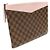 Louis Vuitton Clutch Daily Pouch in tela Damier Ebene Rose Powder Marrone - vista 3