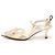 Fendi Slingback con tacco medio in mesh rosa con ricamo di colibrì e strass - vista 4