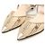 Fendi Slingback con tacco medio in mesh rosa con ricamo di colibrì e strass - vista 7