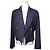 Céline Navy-Linen-Jacke Schwarz