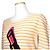 Sonia by Sonia Rykiel Stricktop mit orangefarbenen Streifen Braun - Ansicht 4