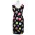 Moschino Ärmelloses Kleid mit Punkten Chip and Chic Color Dot Half Schwarz - Ansicht 2
