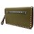 Valentino Clutch Rockstud in agnello dorato Verde - vista 2