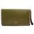 Valentino Clutch Rockstud in agnello dorato Verde - vista 3