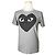 Comme Des Garcons T-shirt Gray Heart Argento