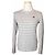 Comme Des Garcons Camiseta de algodón blanco y gris Plata