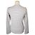 Comme Des Garcons Camiseta de algodón blanco y gris Plata - vista 3