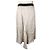 Isabel Marant Falda asimétrica con bandas metálicas beige Blanco - vista 3