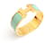 Hermès Bracciale rigido Mint Click-Clack placcato oro D'oro - vista 3