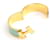 Hermès Bracciale rigido Mint Click-Clack placcato oro D'oro - vista 4