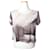 Chanel Crop top de jersey Castaño