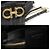 Salvatore Ferragamo Gesteppte Camera Crossbody-Tasche aus schwarzem Kalbsleder - Ansicht 7