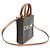 Céline Cabas Mini Vertical Triope Canvas Tan Calfskin Marrom - vista 3