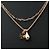 Collana a strati con pendente logo Tory Burch Nero - vista 3