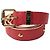 Louis Vuitton Suhali Gold Studded Gürtel Korallenrot