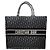 Dior Tote Book Oblique Debore Nero Grande Bianco