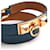 Hermès Bracciale Médor Malachite Blue Double Strap Stamp  - vista 4