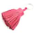 Ring Hermès Chaveiro e Charm de Bolsa Rose Shock Pink Carmen Pom Pom Rosa  - vista 3