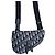 Dior Mini borsa saddle in jacquard Oblique Marrone