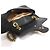 Gucci Mini borsa a tracolla con catena GG Marmont in pelle matelassé chevron nera Nero - vista 7