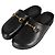 Gucci Sandali slip-on con morsetto Nero