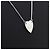 Gucci Collana con pendente a cuore in argento per donna - vista 2