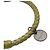 Bottega Veneta Bracciale in pelle intrecciata verde oliva - vista 3