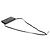 Clutch a tracolla in pelle micro Guccissima con logo GG nero - vista 4