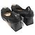 Tory Burch JOLIE Block Heel Pumps aus schwarzem Lack-Lammleder - Ansicht 4