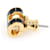 Hermès Mini pendientes Pop en negro y dorado  - vista 4