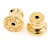 Hermès Mini pendientes Pop en negro y dorado  - vista 7