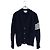 Thom Browne Mohair-Aran-Strickjacke mit Zopfmuster Blau