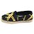 Versace Espadrilles slip-on in tela nera con stampa a catena La Greca Nero - vista 4