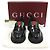 Gucci Mocassini WEB Platform in pelle di vitello lucida nera da donna Nero - vista 2
