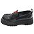 Gucci Mocassini WEB Platform in pelle di vitello lucida nera da donna Nero - vista 4