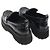 Gucci Mocassini WEB Platform in pelle di vitello lucida nera da donna Nero - vista 5