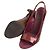 Louis Vuitton Scarpe slingback in vernice bordeaux Rosso - vista 3