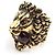Gucci Amethyst Lion Ring Vergoldet Mehrfarben - Ansicht 4