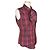 Moschino Top sin mangas con volantes y estampado de cuadros morado Roja - vista 2
