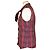 Moschino Top sin mangas con volantes y estampado de cuadros morado Roja - vista 3