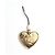 Gucci Charm per borsa in pelle a cuore dorato D'oro