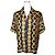 Sandro Camisa de seda con estampado de cadena dorada Multicolor