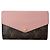 Louis Vuitton Cartera Flap Rosa Monogram Castaño