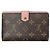 Louis Vuitton Cartera Flap Rosa Monogram Castaño - vista 2