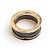Bulgari Ring aus schwarzer Keramik und Roségold (Größe Pink - Ansicht 3