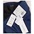 Calvin Klein Pantaloni eleganti Slim Fit a righe blu - vista 6