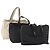 CHANEL Nuova linea di borse Tote in nylon 3 Set Nero Beige CC Auth BA12660
